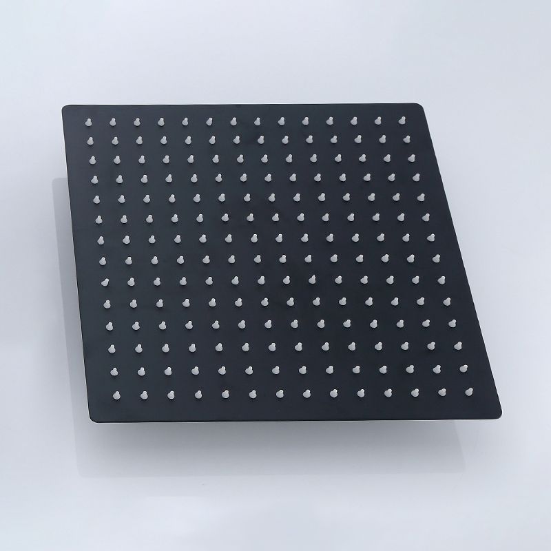 BowLift | Black Square Fest Shower Head Modern Style Wall Mounted Shower Head