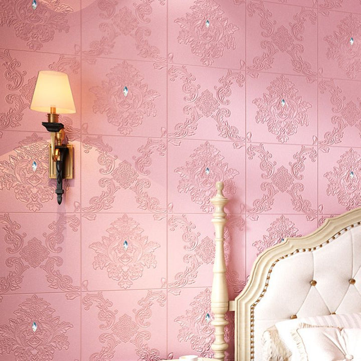 BowLift | Glam Style Foam Wall Panel Living Room 3D Embossed Waterproof Wall Panel