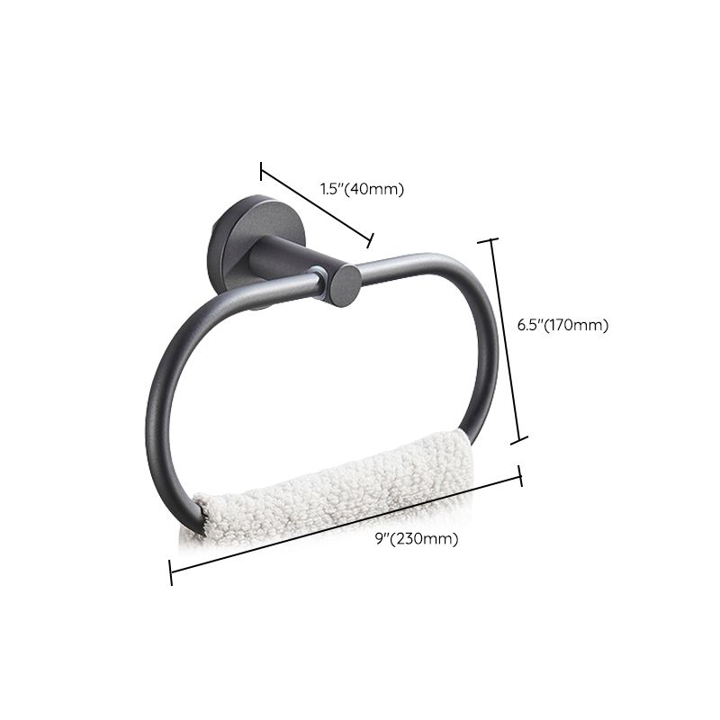 BowLift | Traditional Gray Brass Bathroom Hardware Set Towel Bar Bathroom Hardware Set