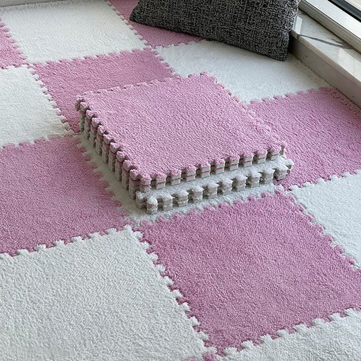 BowLift | Modern Carpet Tiles Level Loop Plug-in System Square Bedroom Carpet Tiles