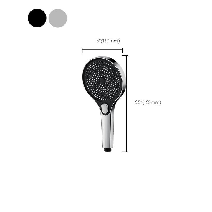 BowLift | Modern Round Hand Shower Adjustable Spray Pattern Wall Mounted Hand Shower