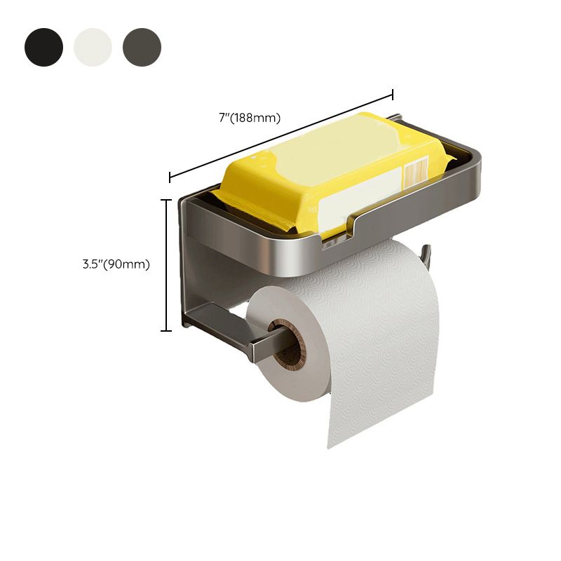 BowLift | Modern Style Aluminum Single Bathroom Accessory Set Paper Holder