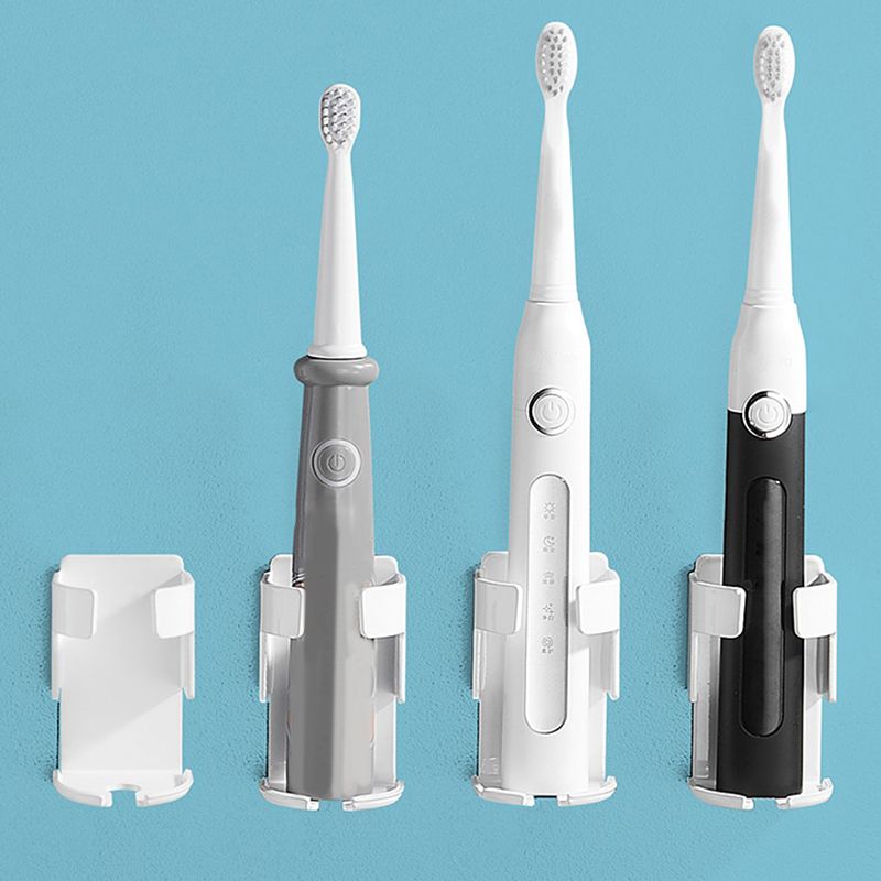 BowLift | Modern Black/White 4-piece Bathroom Accessory Set, Toothbrush Holder