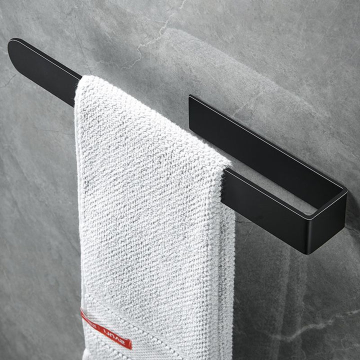 BowLift | Modern Towel Ring Bathroom Hardware Set Stainless Steel/Black Bath Hardware Set
