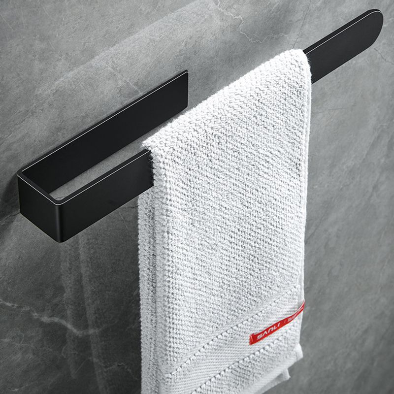 BowLift | Modern Towel Ring Bathroom Hardware Set Stainless Steel/Black Bath Hardware Set