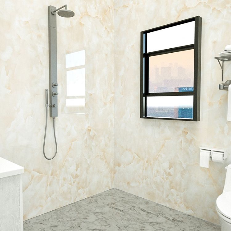 BowLift | Marbleing Water-repellent Tile PVC Single Peel and Stick Tile for Bathroom Back Wall