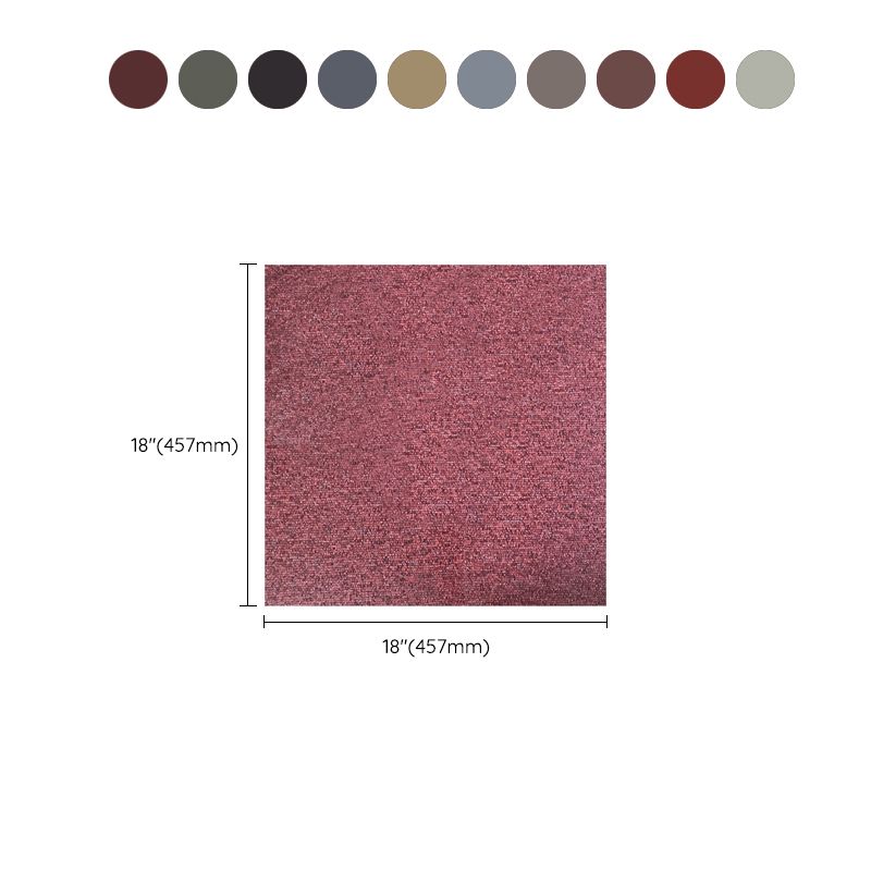 BowLift | Square Plastic Floor Water-Repellent Fabric Look Peel & Stick Floor Tiles