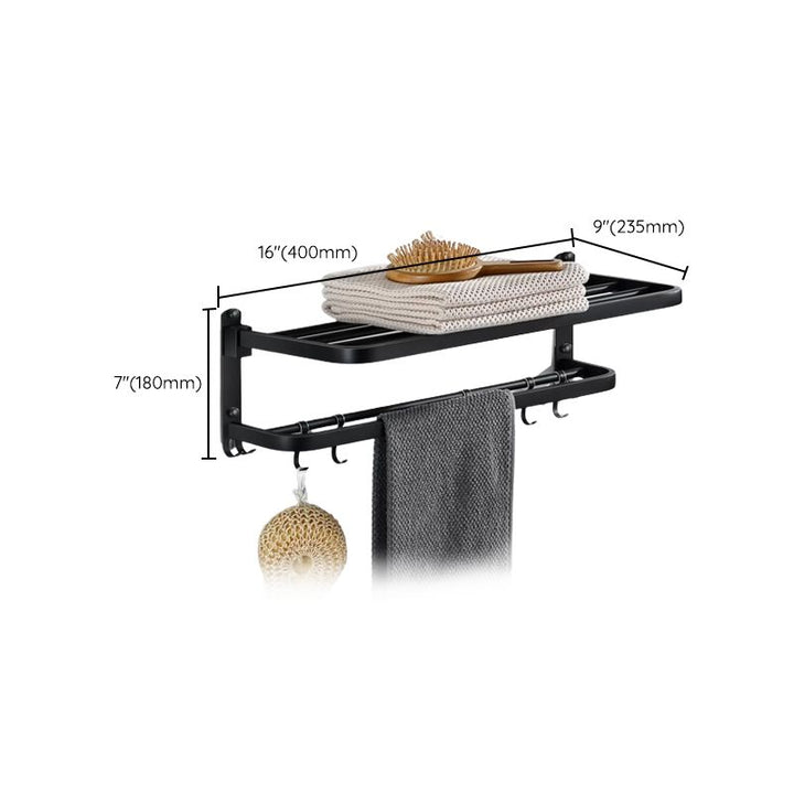 BowLift | Modern Bathroom Accessories Black Paper Holder Bathroom Shelf Bathroom Accessory Set