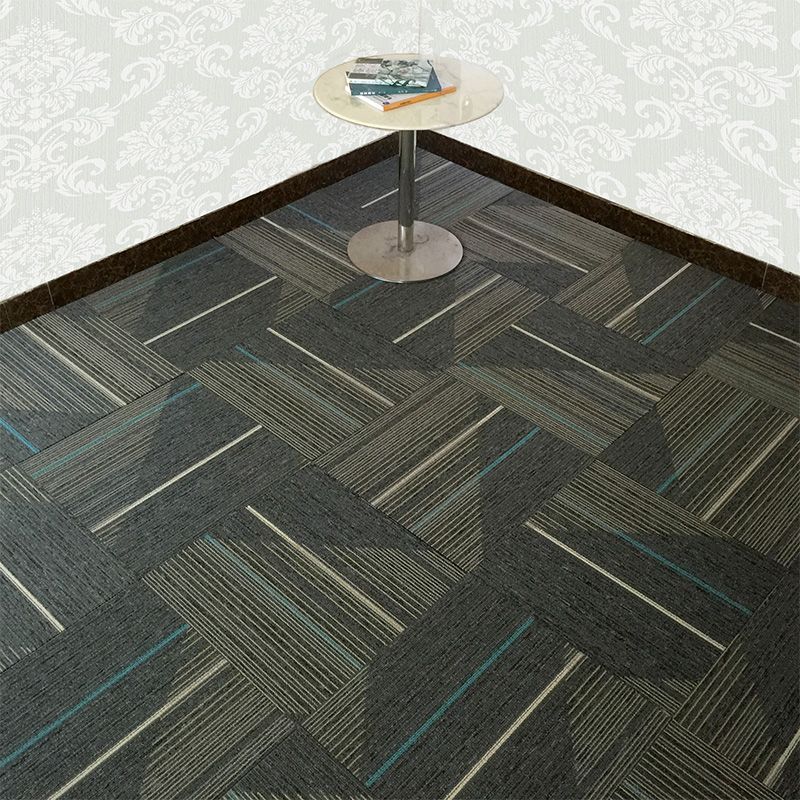 BowLift | Dark Color Level Loop Carpet Tile Non-Slip Self-Adhesive Indoor Office Carpet Tiles