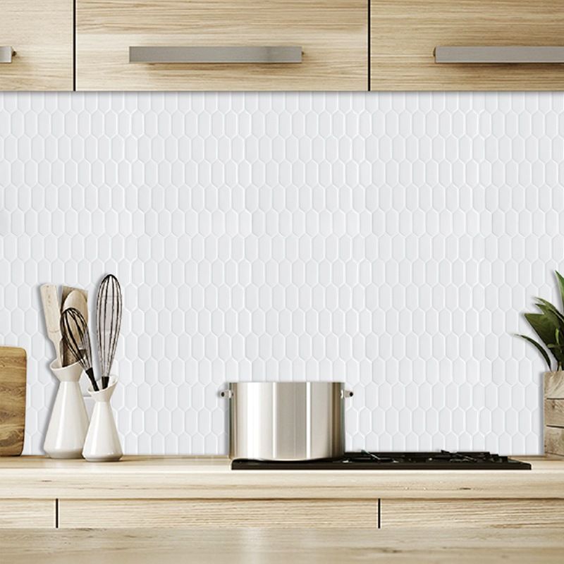 BowLift | Modern Peel & Stick Field Tile PVC Hexagon Mosaic Tile Peel and Stick Back Wall