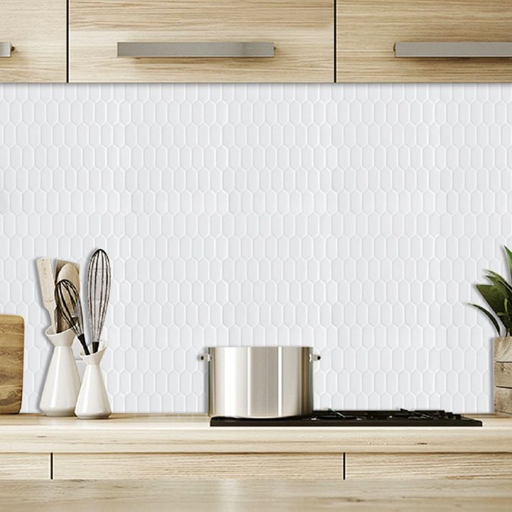 BowLift | Modern Peel & Stick Field Tile PVC Hexagon Mosaic Tile Peel and Stick Back Wall