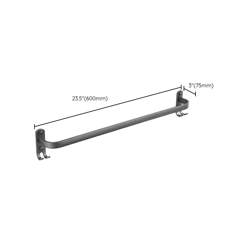 BowLift | Modern Bathroom Fixture Set Towel Bar Gray Bathroom Shelf Bathroom Set