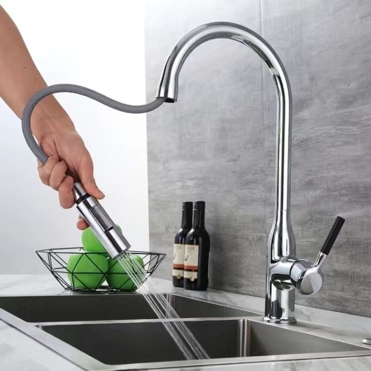 BowLift | Modern Pull-down Water Filler Single Handle High Arc Kitchen Faucet