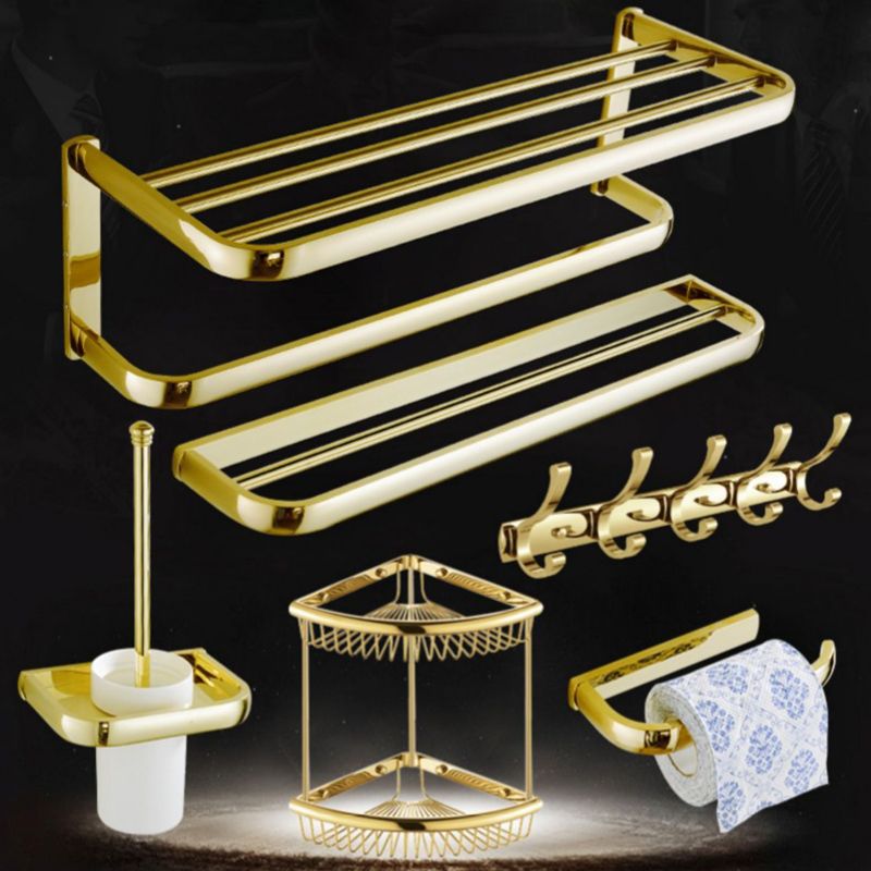 BowLift | Chrome/Gold Bathroom Accessory Set Modern Metal Bathroom Hardware Set