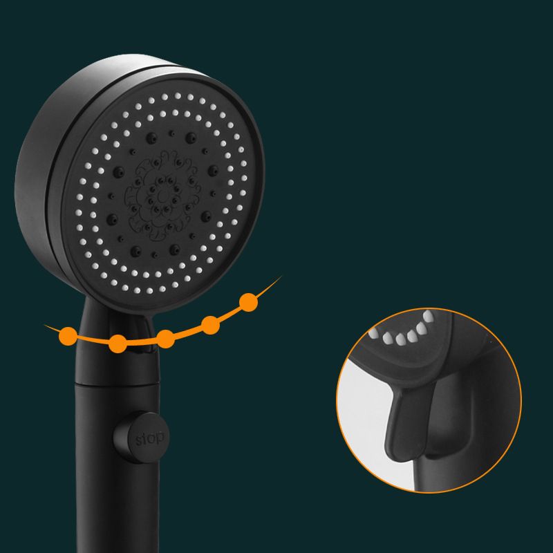 BowLift | Modern Shower Head Adjustable Spray Pattern Round Plastic Hand Shower