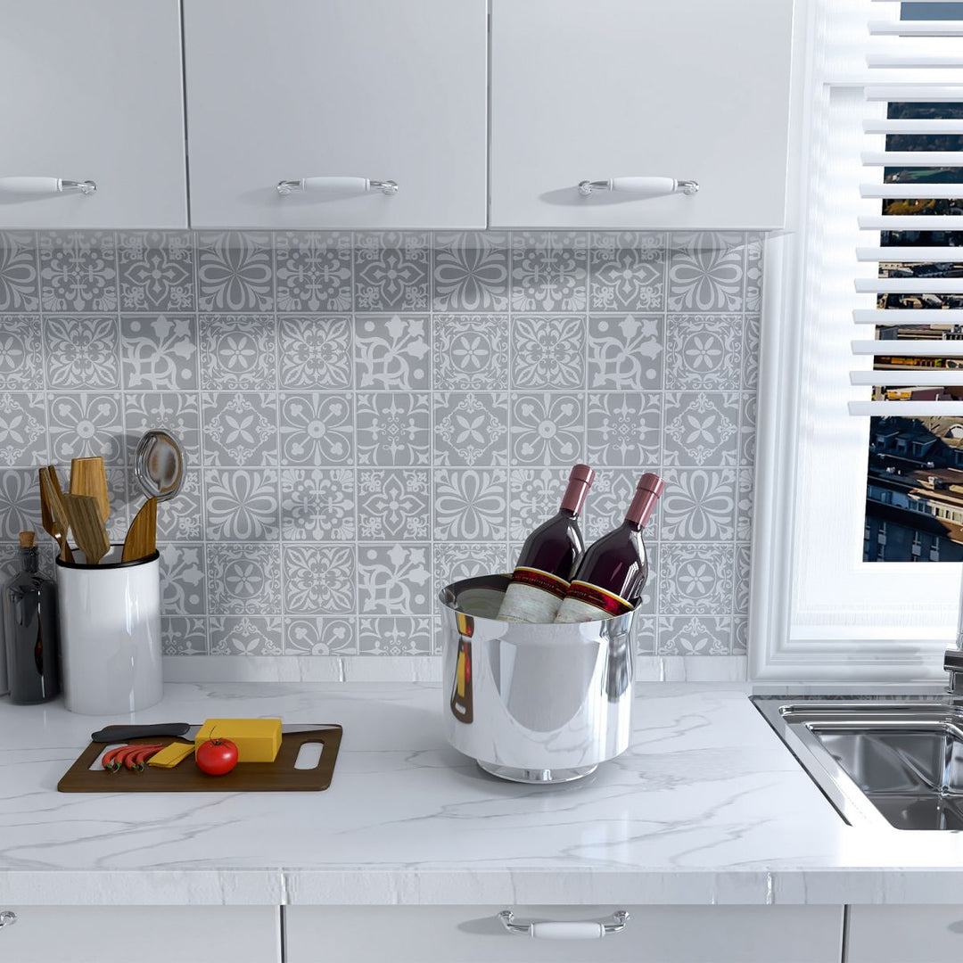 BowLift | Contemporary Peel & Stick Field Tile Plastic Mosaic Tiles Wallpaper