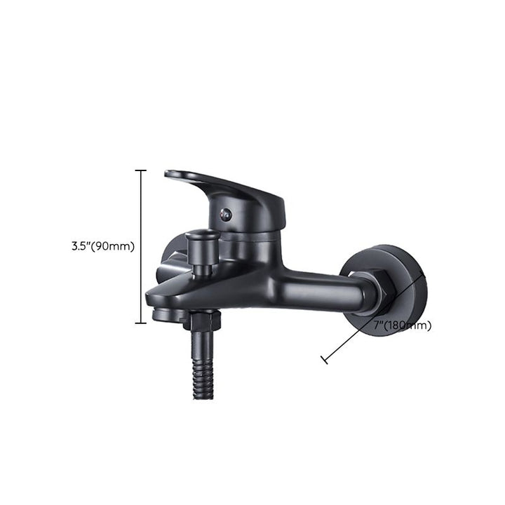 BowLift | Modern Bathtub Faucet Lever Handle Wall Mounted Fixed Bathtub Faucet
