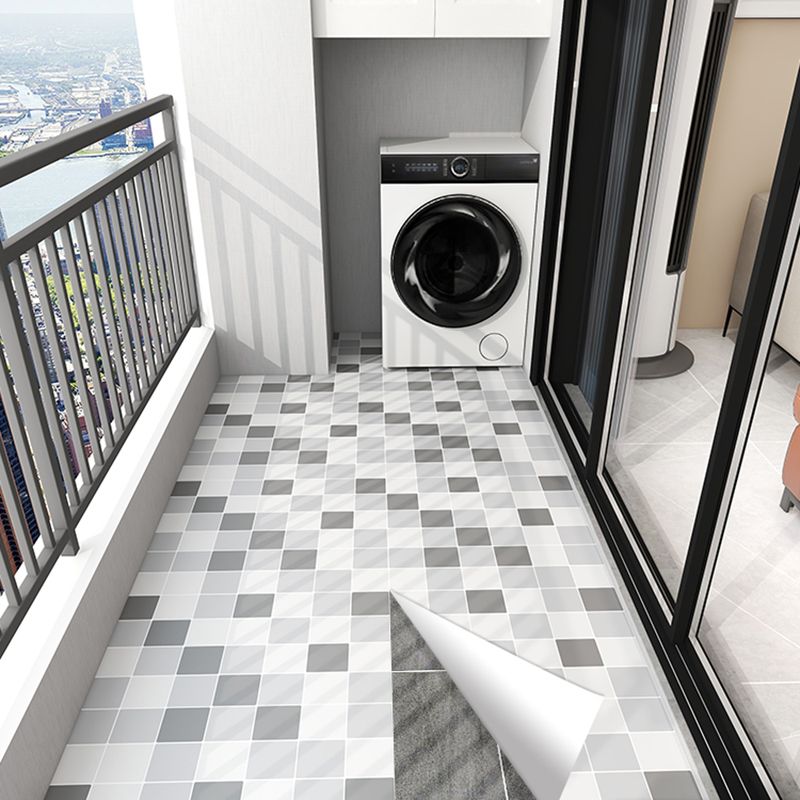 BowLift | Modern PVC floor tiles with diamond pattern, self-adhesive vinyl floor planks