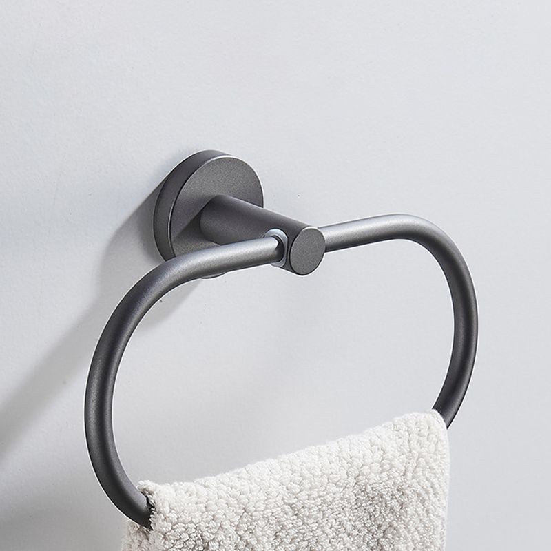 BowLift | Traditional Gray Brass Bathroom Hardware Set Towel Bar Bathroom Hardware Set