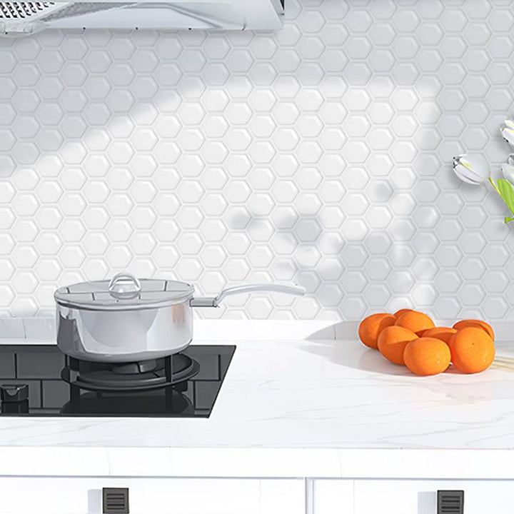 BowLift | Square Grout Tile Removable & Stick PVC 12" x 12" Removable & Stick Mosaic Tile 5-Pack