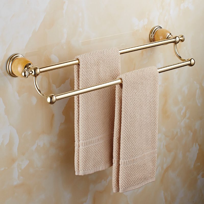 BowLift | Contemporary brushed brass bathroom accessories as a single piece or as a set