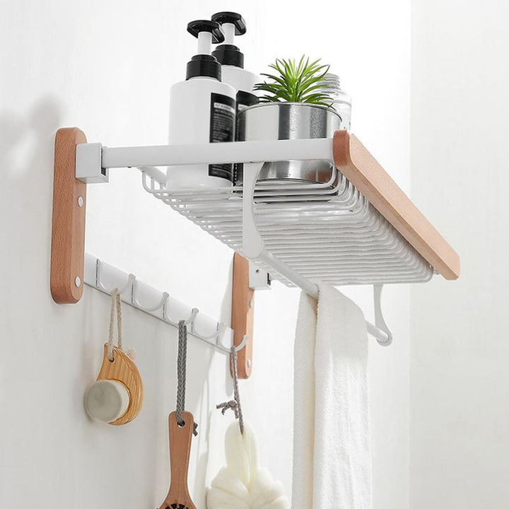 BowLift | White Bathroom Set Solid Wood & Aluminum Bathroom Accessories Individually or as a Set