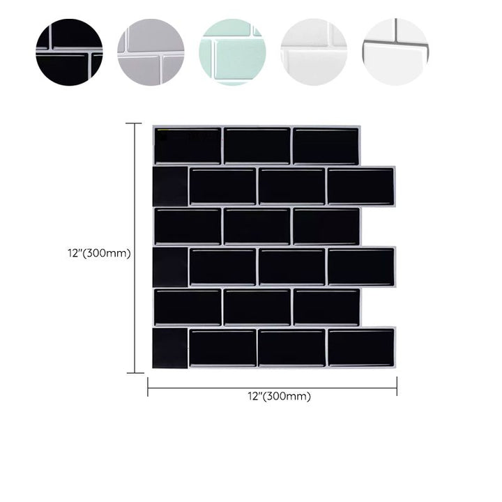 BowLift | Square Peel & Stick Tile Stone Composite Subway Tile for Backsplash Wall