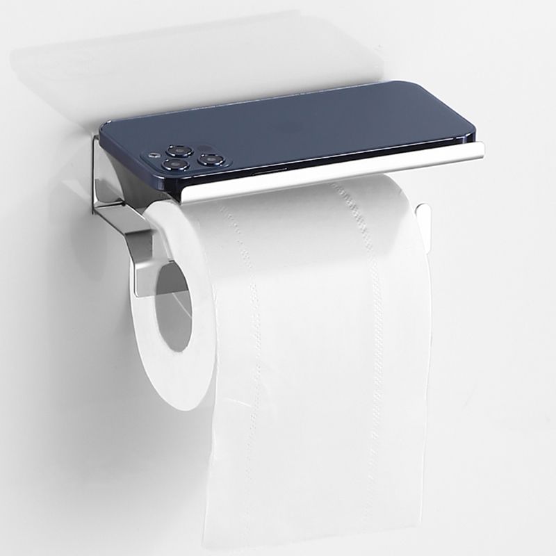 BowLift | Modern Bathroom Set with Bathroom Shelf/Towel Bar Polished Chrome Bathroom Accessory Set