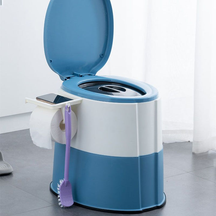 BowLift | Modern Flush Toilet Plastic Round Floor Mounted Toilet Bowl for Bathroom