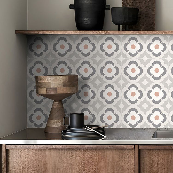 BowLift | Square Peel-and-Stick Backsplash PVC Field Tiles Wallpaper with Waterproof