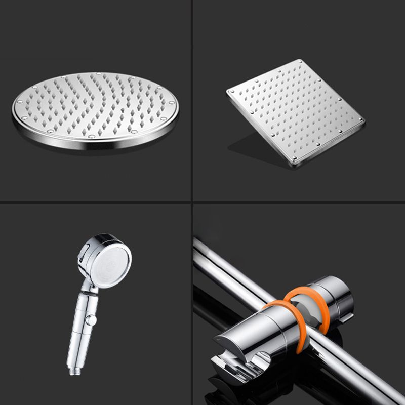 BowLift | Contemporary Style Shower Head Bathroom Fixed Shower Head with Round and Square Shape