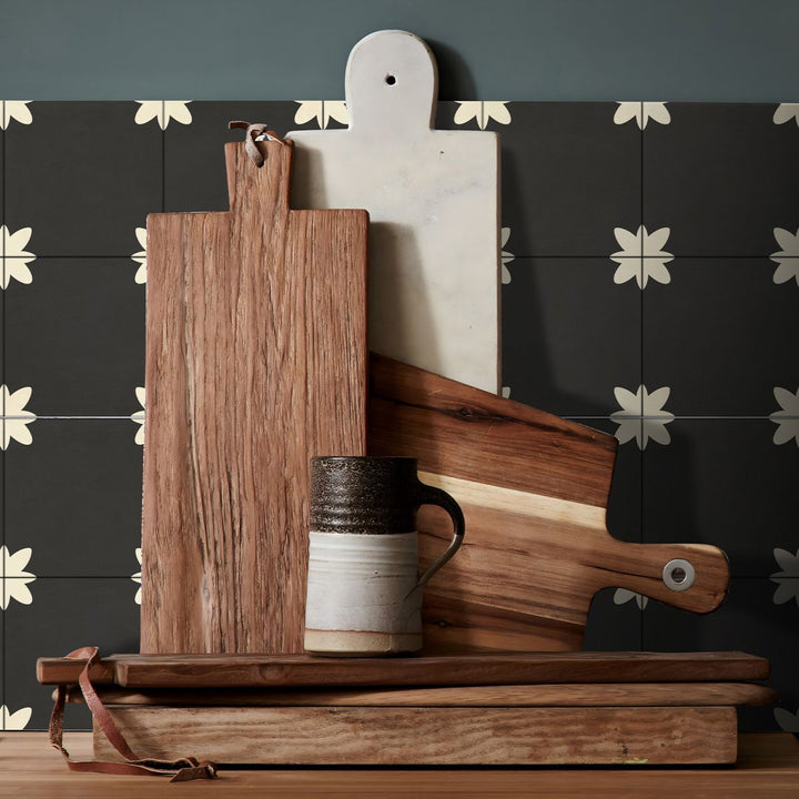 BowLift | PVC Peel and Stick Splash Protection Square Single Panel Wallpaper with Water Resistant