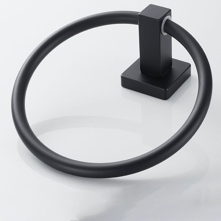 BowLift | Traditional Bathroom Accessories Set Black Towel Ring Bathroom Shelf Bathroom Accessories Set