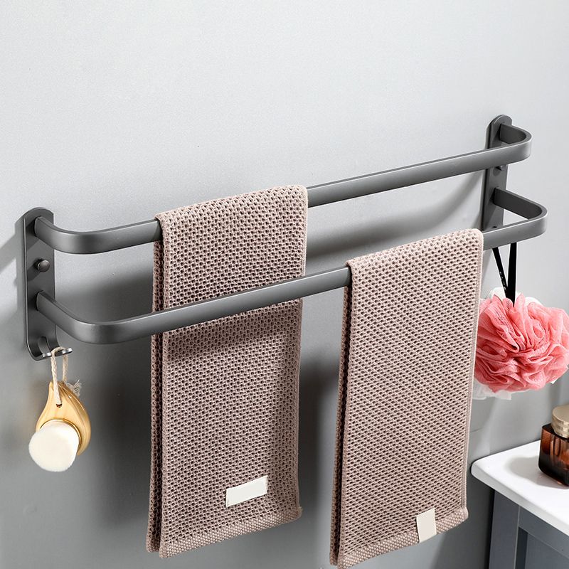 BowLift | Modern Bathroom Fixture Set Towel Bar Gray Bathroom Shelf Bathroom Set