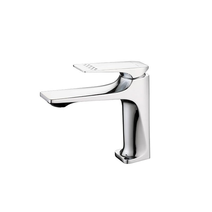 BowLift | Modern Bathroom Faucet Brass Deep Curve Lever Handle with Faucet Hose