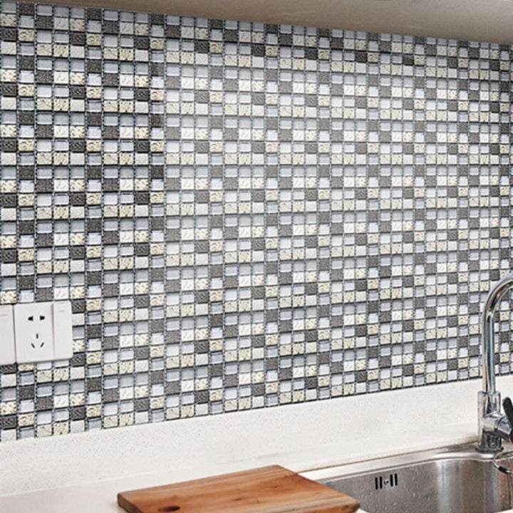 BowLift | Pattern Color Stone Peel and Stick Mosaic Tile Peel and Stick Tiles Set of 20