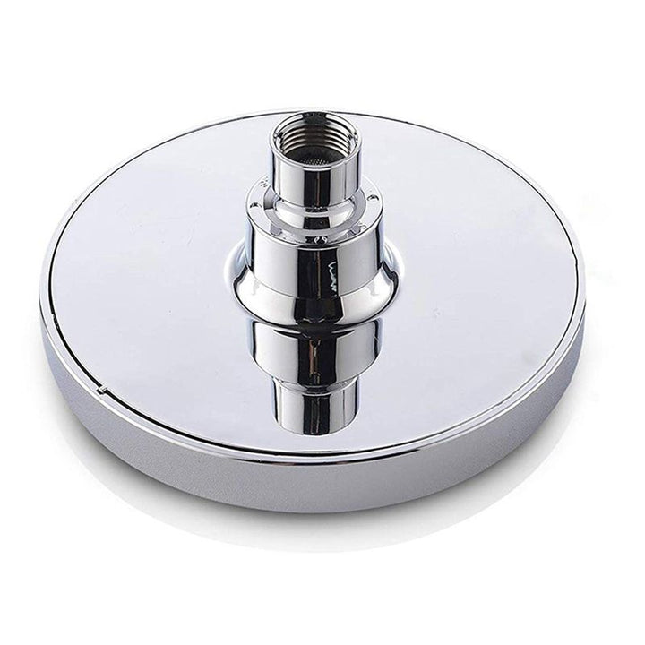 BowLift | Contemporary round fixed wall shower head Silver shower head