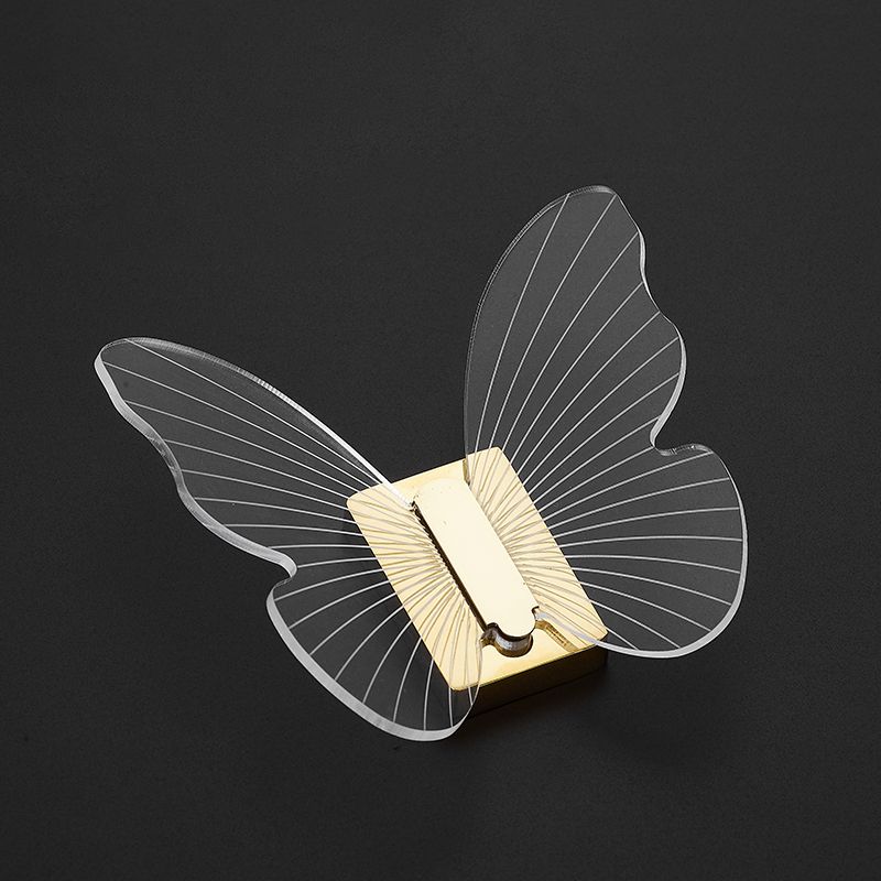 BowLift | Modern Brass Bathroom Accessory Set Acrylic Butterfly Theme Bathrobe Hooks