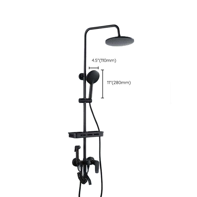 BowLift | Modern adjustable swivel shower head metal shower fitting on the wall
