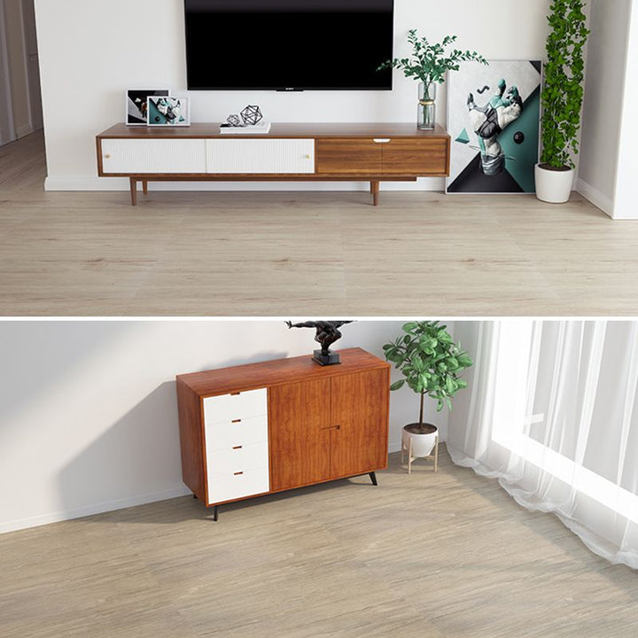 BowLift | Modern PVC flooring Peel and Stick wood look embossed vinyl floor tiles