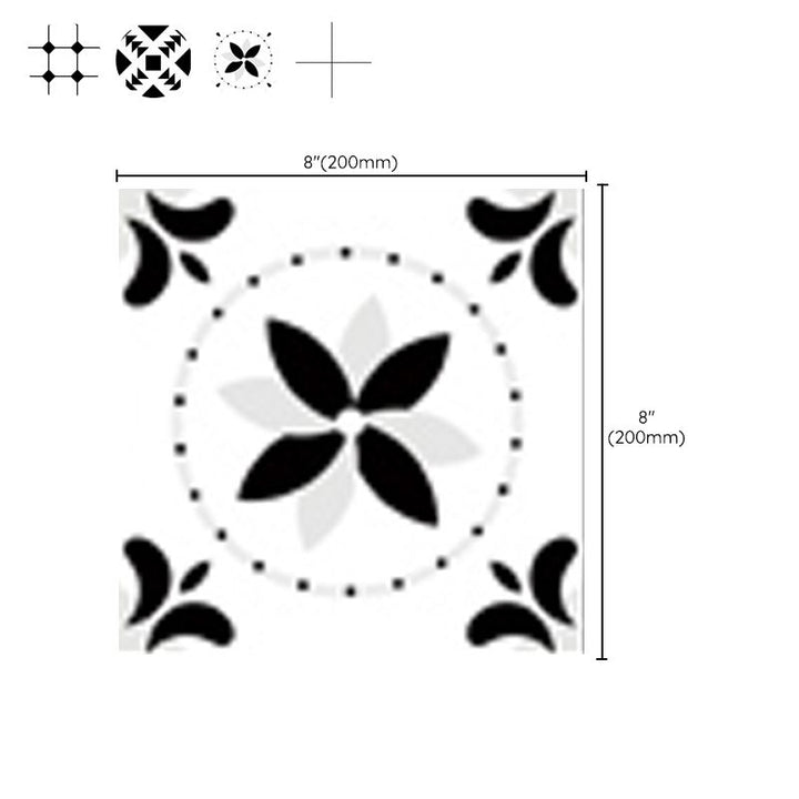 BowLift | Modern Peel & Stick Mosaic Tiles PVC Single Panel Square Peel and Stick Wall Tile
