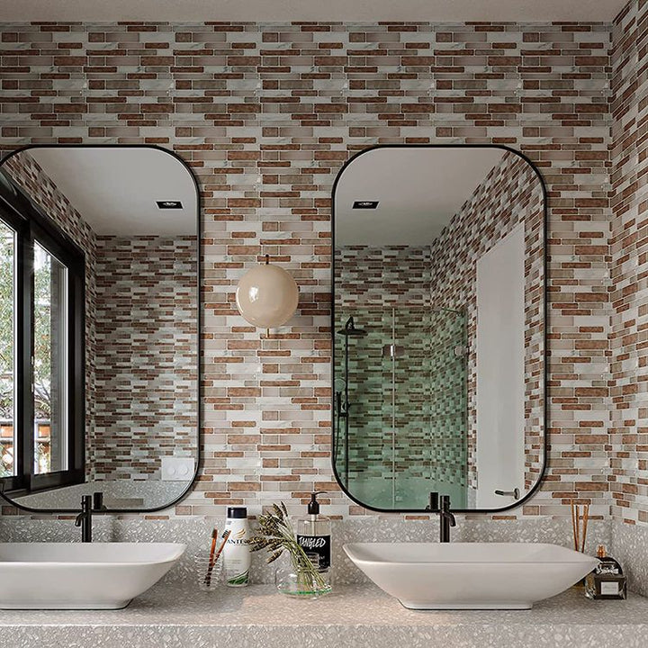 BowLift | Square Peel-and-Stick Tiles Plastic Indoor Peel & Stick Subway Tile