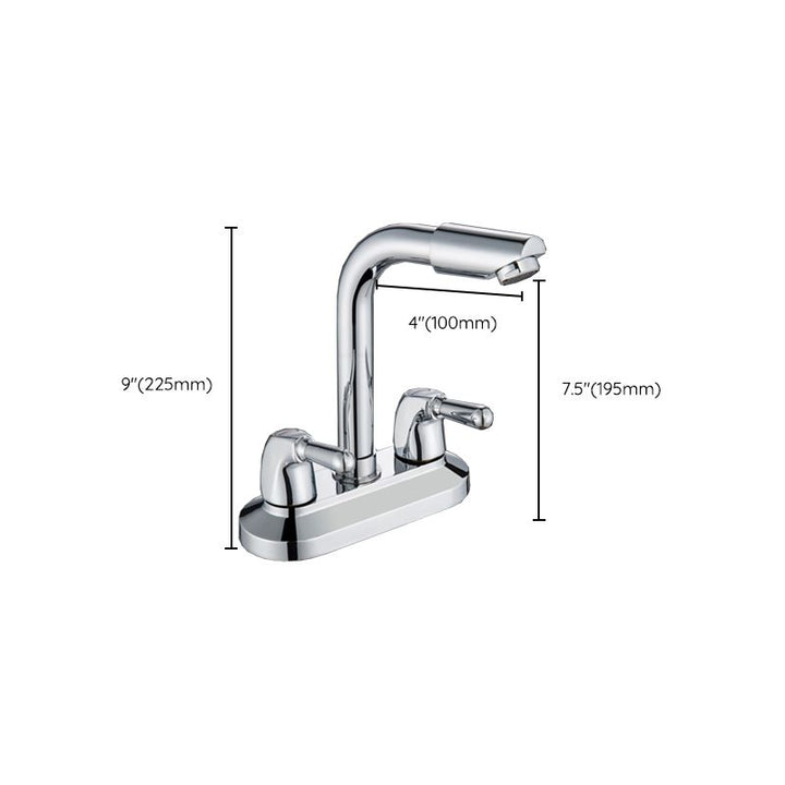 BowLift | 2-Handle Modern Vessel Sink Faucet Three-Way Bathroom Faucet