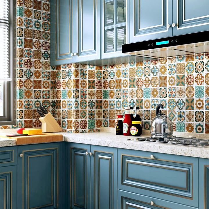 BowLift | Multi-Tonal Style Vinyl Plank Flooring Peel and Stick Porcelain Tile Look PVC Flooring