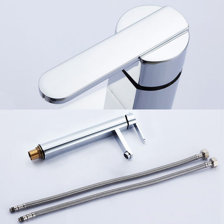 BowLift | Bathroom Faucet Brass Lever Handle Single Hole Sink Faucet
