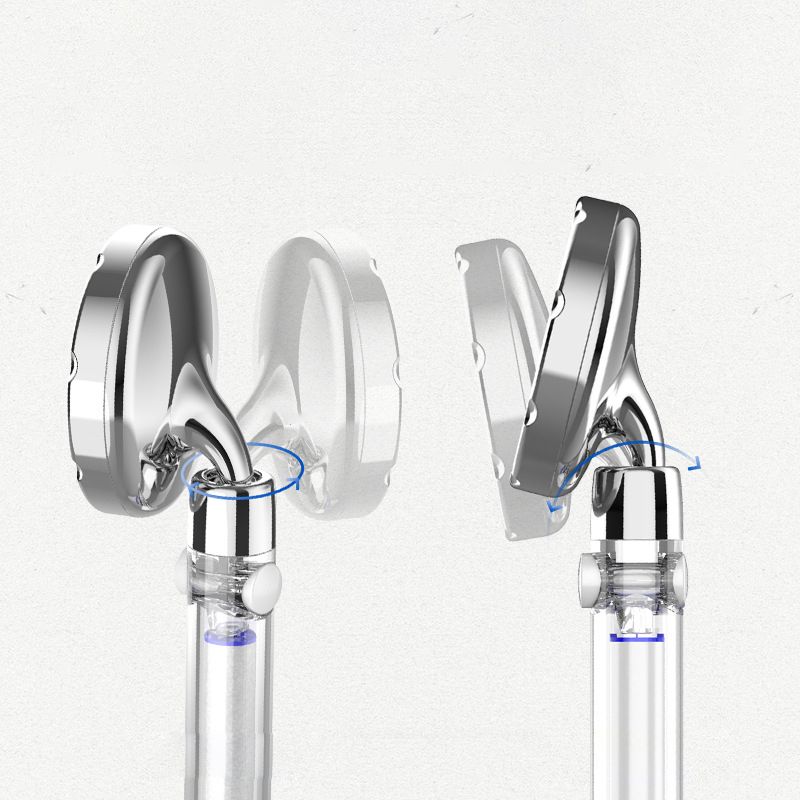 BowLift | Silver Hand Shower Standard Round Showerhead Combo