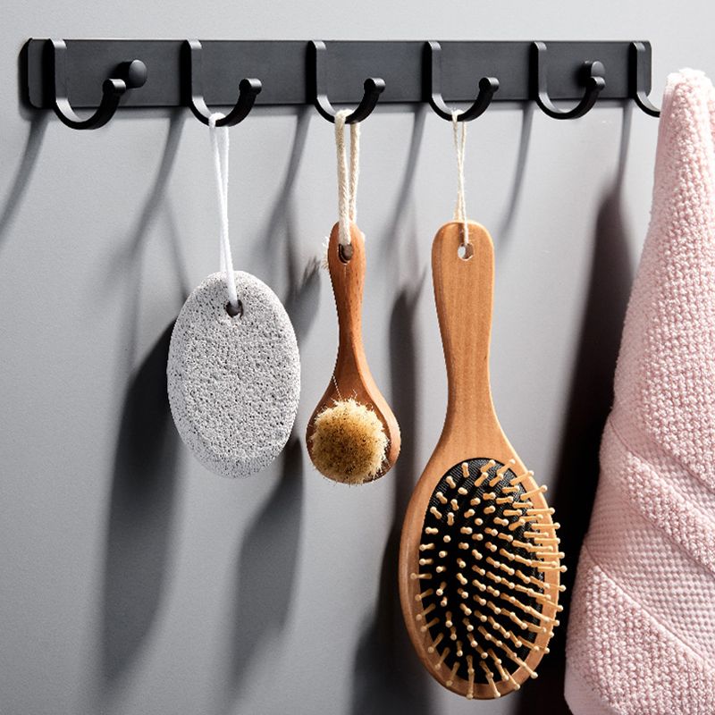 BowLift | Modern Bathroom Accessory Set Silver/Black Bathroom Accessory Kit