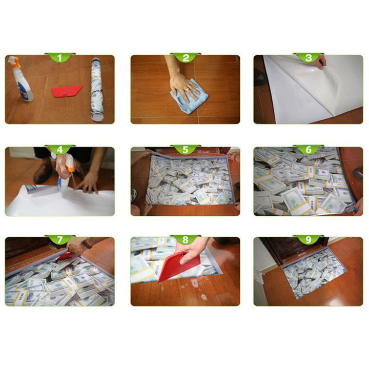 BowLift | Modern Style Square PVC Flooring Stone Design Peel and Stick Vinyl Flooring