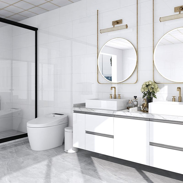 BowLift | Single Tile Peel and Stick Back Splash Modern Style Bathroom Peel and Stick Back Splash