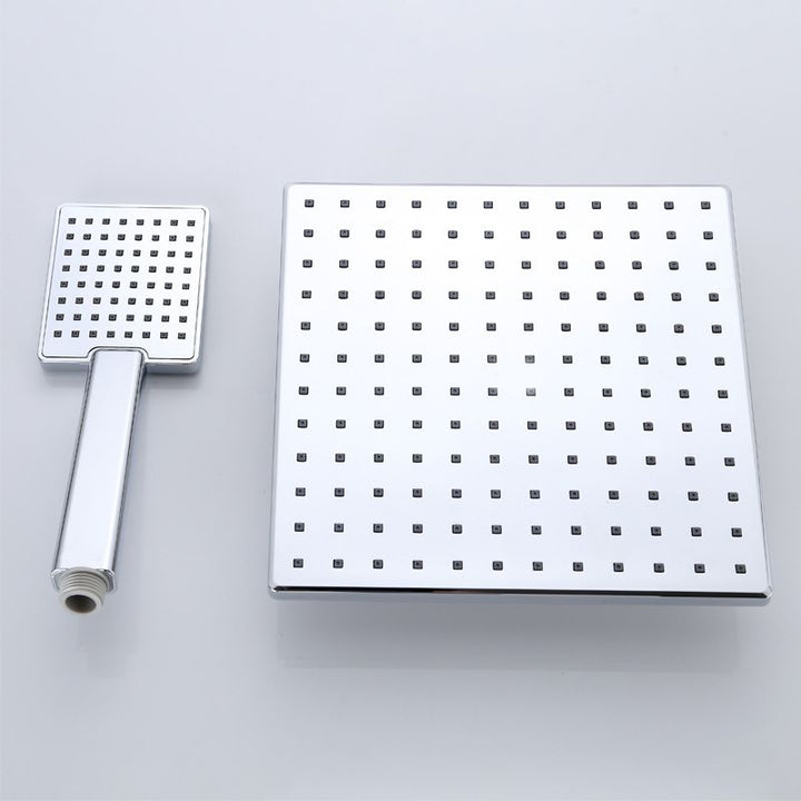 BowLift | Square Shower Head Combo Large Shower Head with Hand Shower